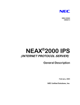 NEC 2000 IPS User manual