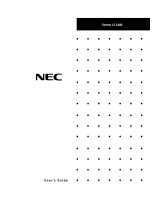 NEC LC1400 User manual