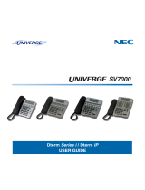 NEC Telephone SV7000 User manual