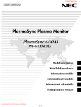 NEC PlasmaSync 50XM4 User manual