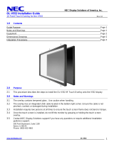 NEC Car Video System OL-V552 User manual