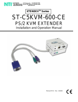 Network Technologies ST-C5KVM-600-CE User manual