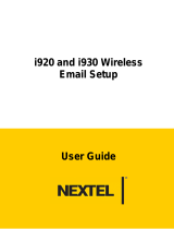 Nextel comm I920 User manual