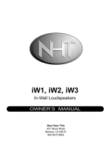 NHT IW3 User manual