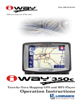 Lowrance IWAY 350C User manual