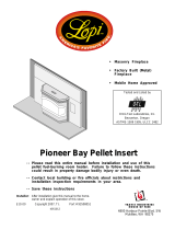 Lopi Masonry Fireplace Factory Built (Metal) Fireplace Mobile Home Model: Pioneer Bay (Heritage Bay PI) User manual