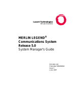 Lucent Technologies MERLIN LEGEND User manual