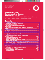 Lucent Technologies Merlin Legend MLX-28D User manual