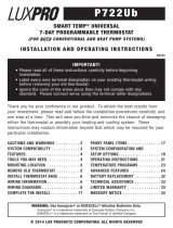 Lux Products SMART TEMP TX9100Ua User manual