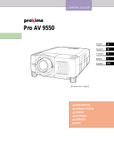 Proxima Projector Pro AV 9550 User manual