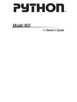 Python Automobile Alarm Model 902 User manual