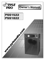PYLE Audio Portable Speaker PSS1822 User manual