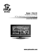 PYLE Audio Flat Panel Television P32LCD User manual
