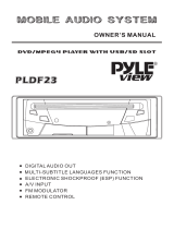 Pyle view DVD Player PLDF23 User manual