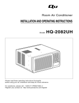 Quasar Air Conditioner HQ-2082UH User manual
