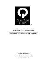 Quantum Audio Car Speaker QP124D User manual