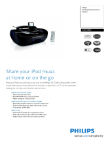 Philips MP3 Docking Station AZ1330D User manual