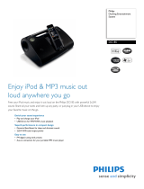 Philips MP3 Docking Station DC185 User manual