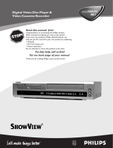 Philips DVD VCR Combo DVD740VR/001 User manual