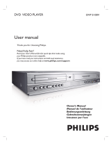 Philips DVD VCR Combo DVP3100V/19 User manual