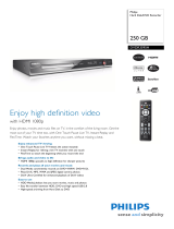 Philips DVR DVDR3595H User manual