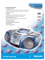 Philips Stereo System AZ2000 User manual