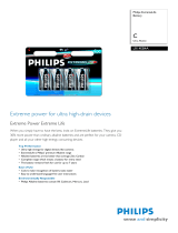 Philips Battery Charger LR14EB4A User manual