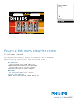 Philips Battery Charger LR14PB4C User manual