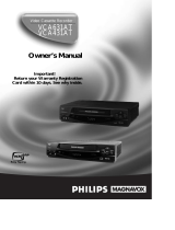 Philips VCR VCA431AT User manual