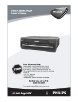 Philips VCR VP115CAT User manual