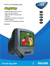 Philips TV VCR Combo 14 PV 202 User manual