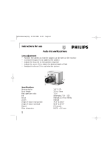 Philips Camera Lens VCM7177 User manual