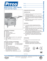 Pitco Frialator Fryer 24 User manual