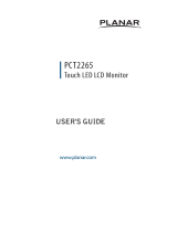 Planar Car Video System PCT2265 User manual