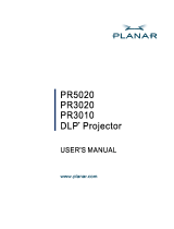 Planar Projection Television PR5020 User manual