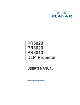Planar Projector PR3010 User manual