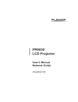 Planar Projector PR9030 User manual
