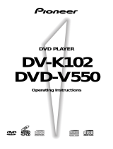 Pioneer TV DVD Combo DV-K102 User manual