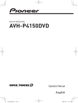 Pioneer Car Video System AVH-P4150DVD User manual