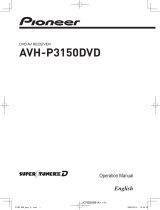 Pioneer AVH-P3150DVD User manual