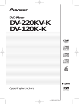 Pioneer DV-120K-K - Compact ALL Multi Region Code Zone Free DVD Player User manual