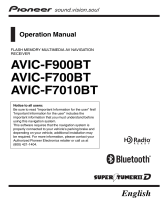 Pioneer Computer Drive AVIC-F700BT User manual