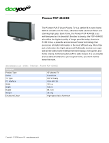 Pioneer Flat Panel Television PDP 434HDE User manual