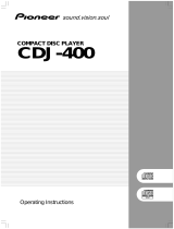 Pioneer CD Player CDJ-400 User manual