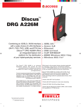 Pirelli Network Router DRG A226M User manual