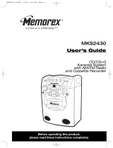 Memorex Karaoke Machine MKS2430 User manual