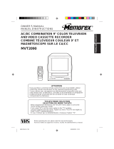 Memorex TV VCR Combo MVT2090 User manual