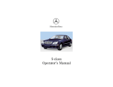 Mercedes 2001 S 500 User manual