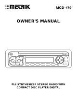 Metrik Mobile Electronics Portable CD Player MCD-479 User manual