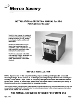 Merco Savory Toaster ST-1 User manual